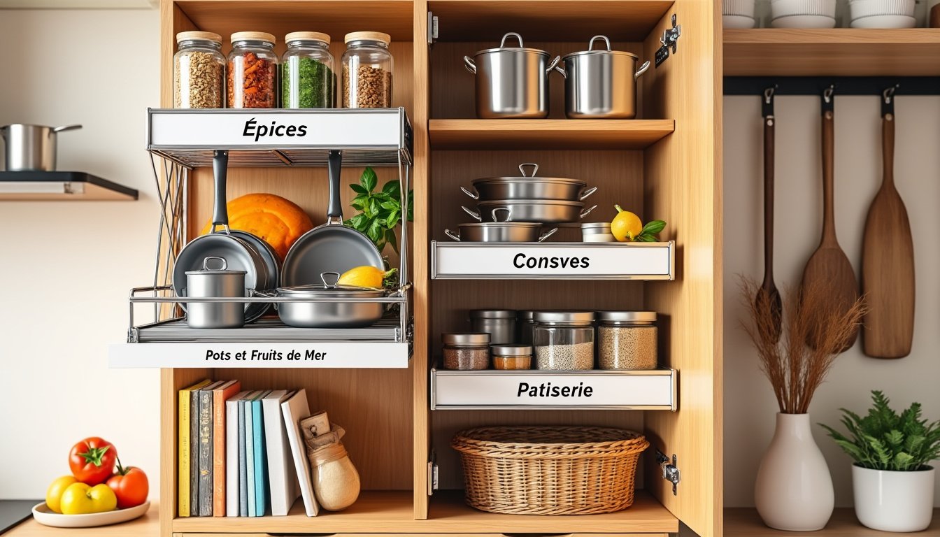 Rangement de cuisine : 10 astuces pour maximiser l’espace dans les placards