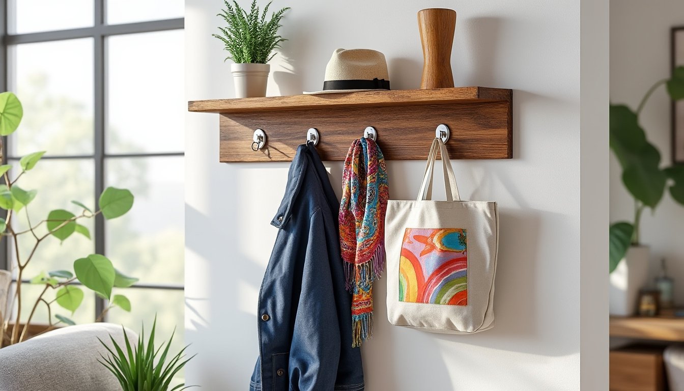Solutions DIY pour fabriquer un porte-manteau mural pratique