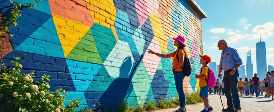 Réaliser une fresque murale géométrique facilement