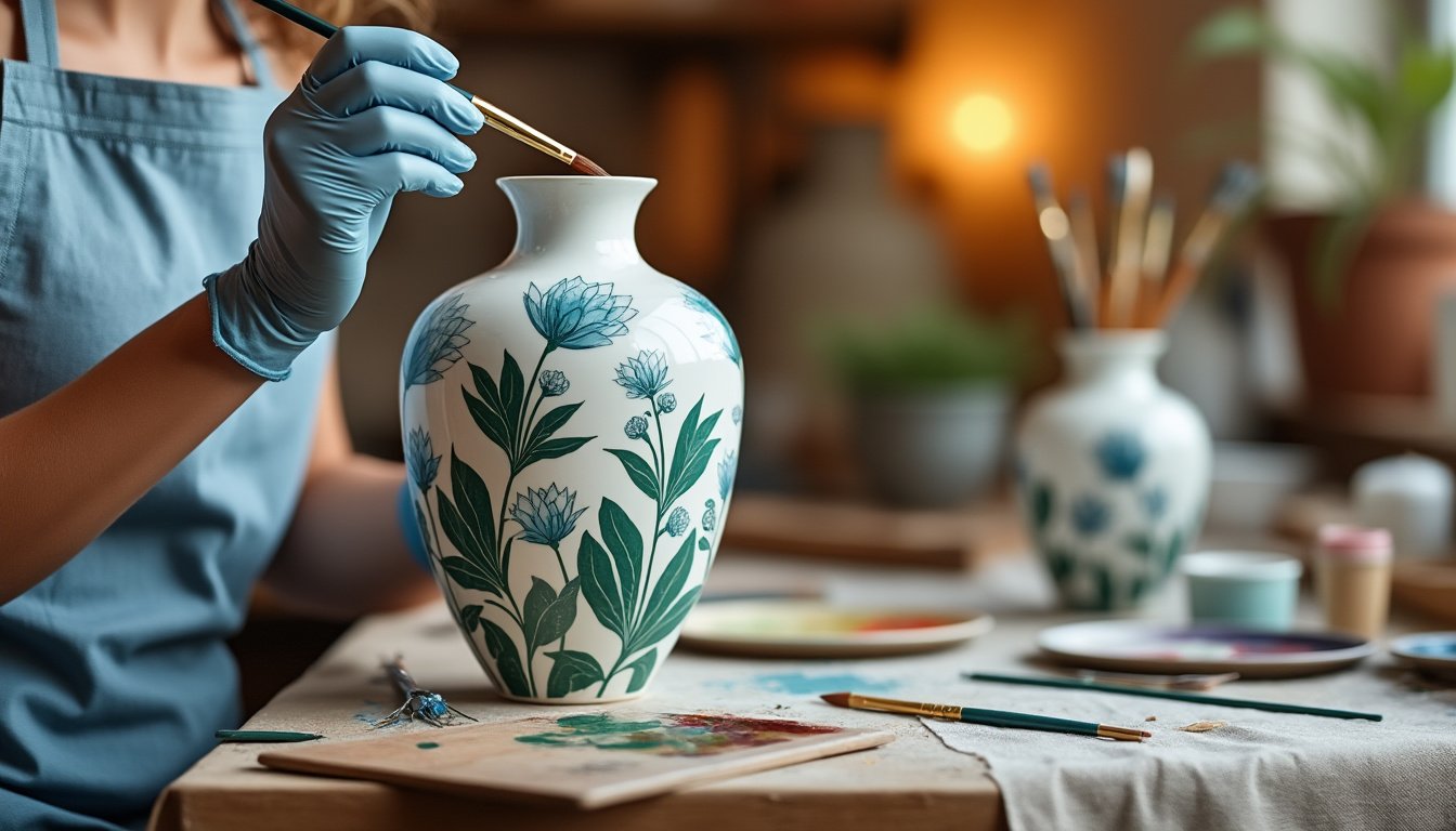 découvrez comment customiser des vases en verre avec de la peinture effet céramique. transformez vos objets du quotidien en œuvres d'art uniques grâce à des techniques simples et créatives. donnez une touche personnelle à votre décoration intérieure!
