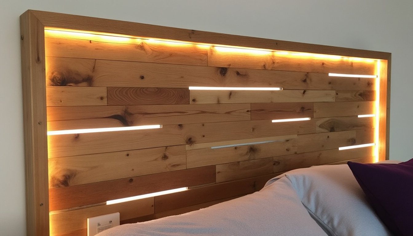 apprenez à créer une tête de lit lumineuse originale grâce à notre guide diy. avec des led intégrées, transformez votre chambre en un espace chaleureux et moderne. suivez nos étapes simples et donnez vie à vos nuits avec style !