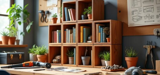 DIY : Réaliser un meuble de rangement en casiers modulables