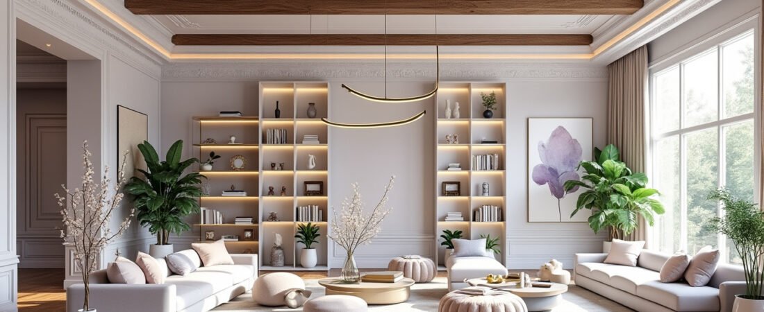 Quelles sont les tendances de décoration pour les plafonds hauts ?
