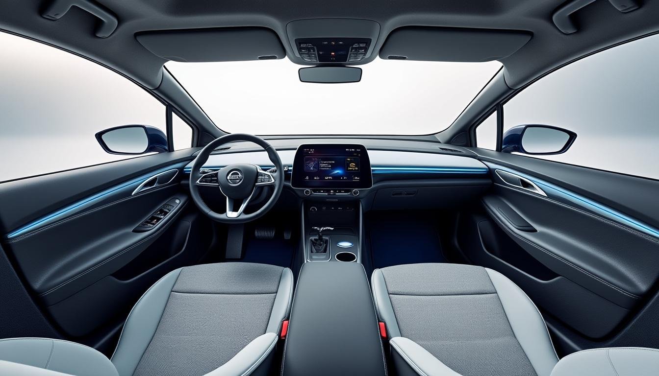 Découvrez l’espace intérieur et le coffre de la Nissan Leaf nouvelle génération
