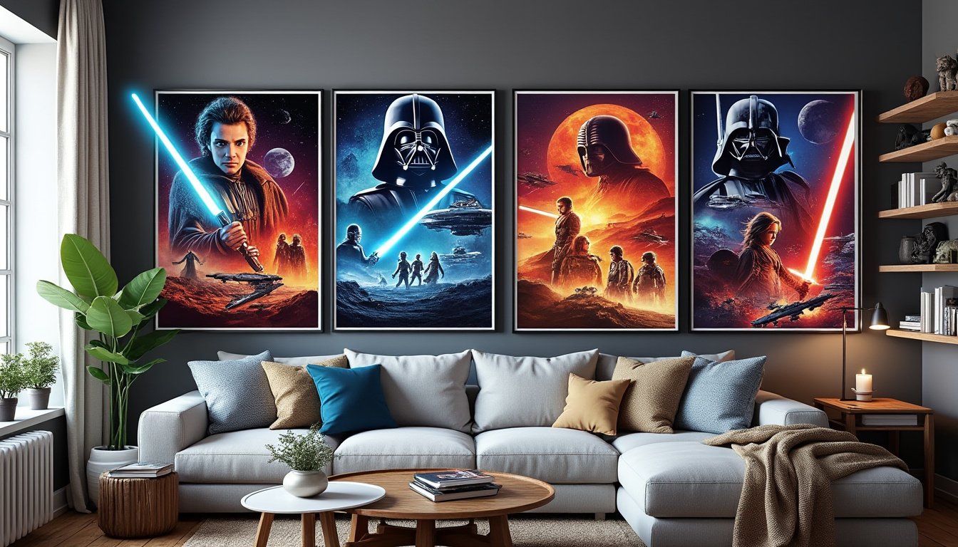 Découvrez la Collection Unique d’Affiches Star Wars sur Airless Déco