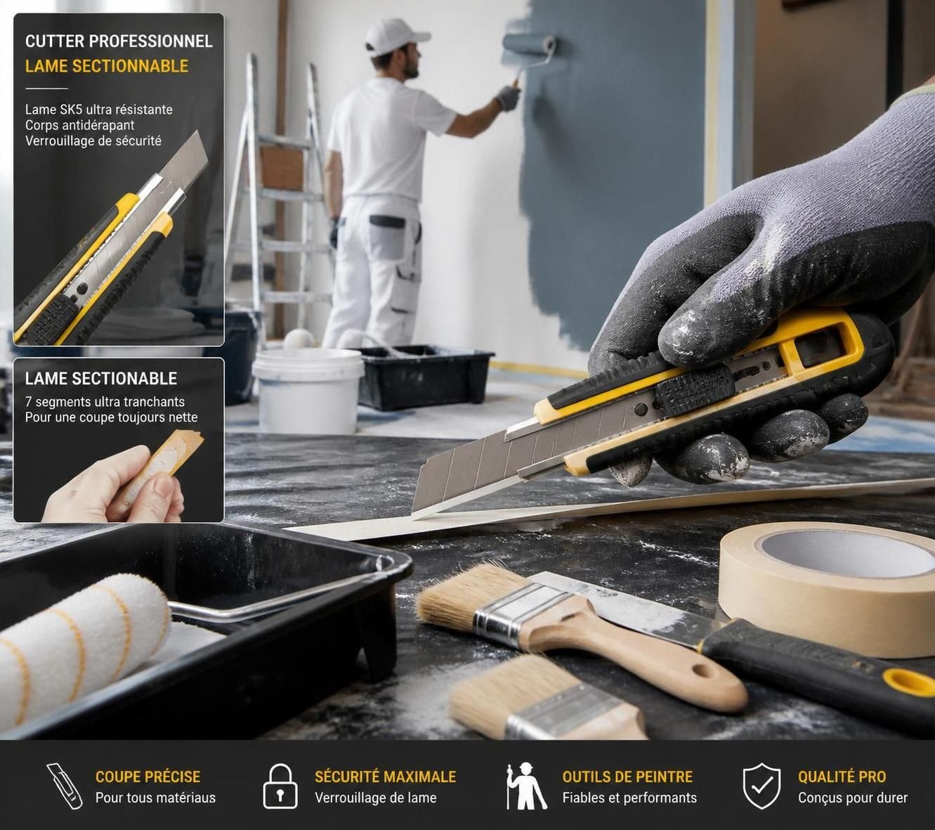 découvrez les outils indispensables pour peintres avec ab decofinition. tout ce qu'il vous faut pour réussir vos projets de peinture, des pinceaux aux rouleaux, en passant par les accessoires spécialisés.